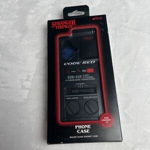 Stranger Things Netflix Walkie Talkie iPhone 17 Code Red Phone Case Ships Free